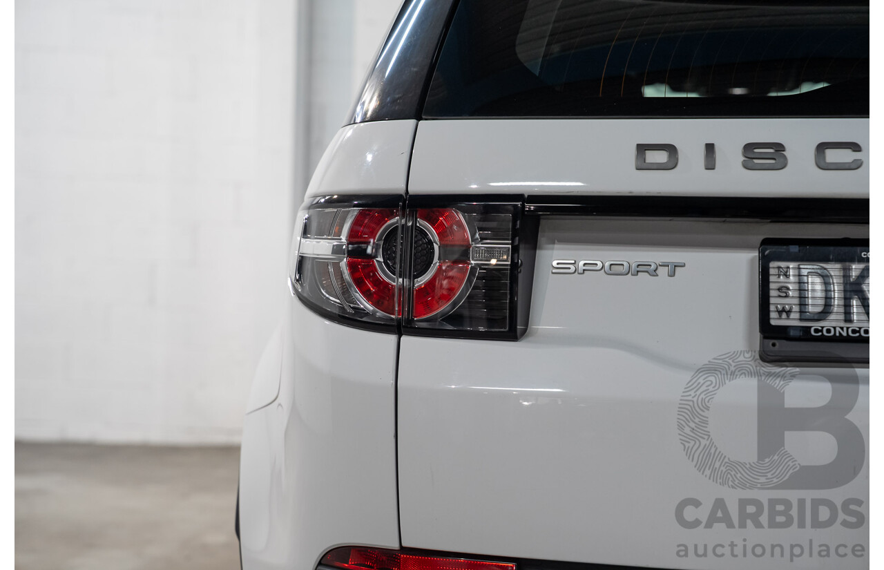 11/2016 Land Rover Discovery Sport TD4 150 SE (AWD) LC MY17 4D Wagon Polaris White Turbo Diesel 2.0L - 7 Seater