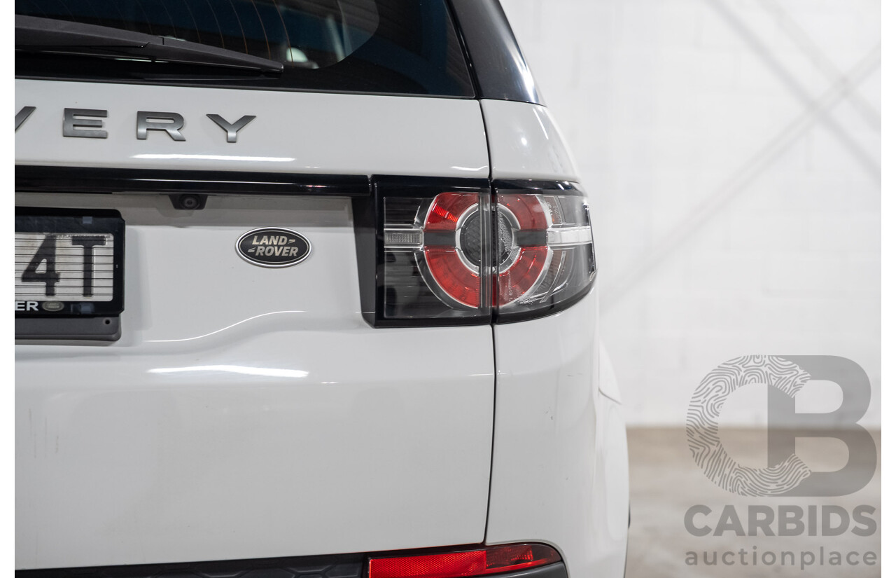 11/2016 Land Rover Discovery Sport TD4 150 SE (AWD) LC MY17 4D Wagon Polaris White Turbo Diesel 2.0L - 7 Seater