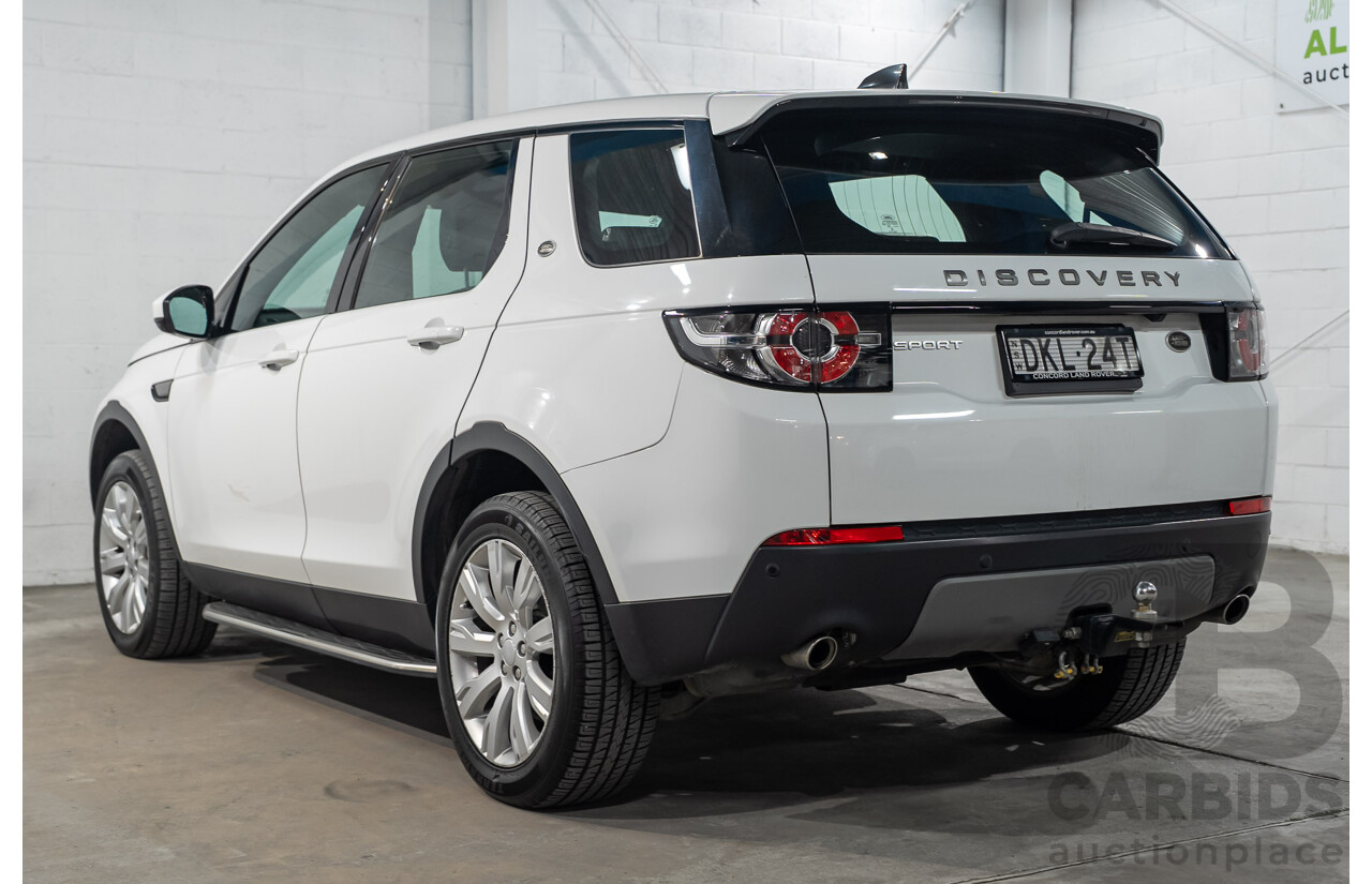 11/2016 Land Rover Discovery Sport TD4 150 SE (AWD) LC MY17 4D Wagon Polaris White Turbo Diesel 2.0L - 7 Seater