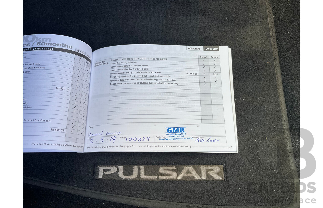 06/2013 Nissan Pulsar ST-L B17 4D Sedan White 1.8L
