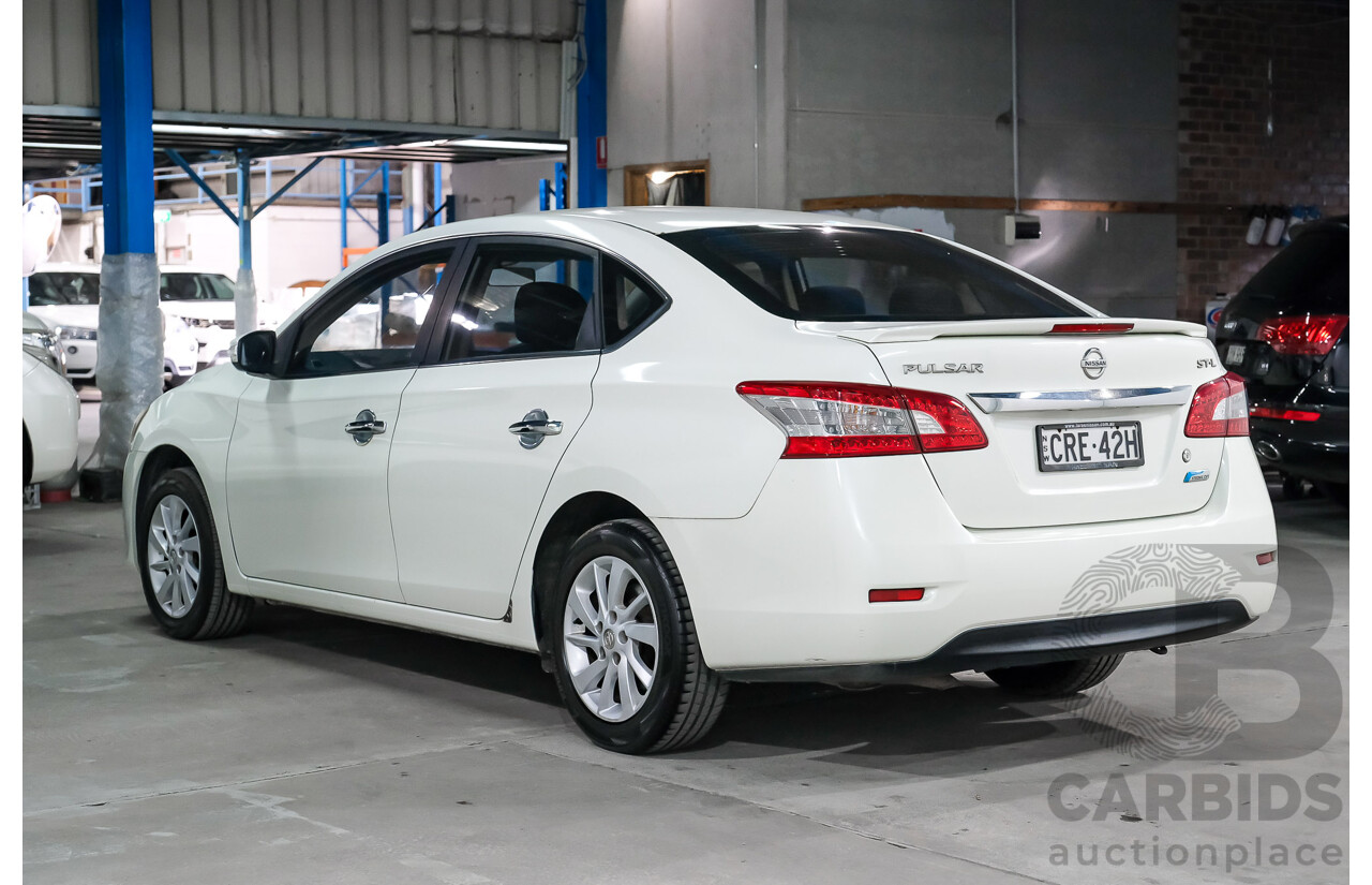 06/2013 Nissan Pulsar ST-L B17 4D Sedan White 1.8L