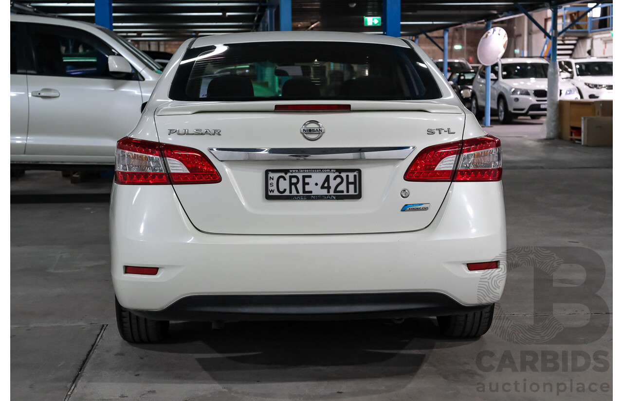 06/2013 Nissan Pulsar ST-L B17 4D Sedan White 1.8L