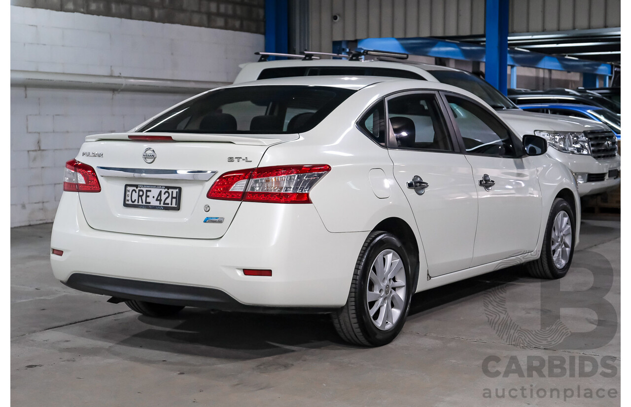 06/2013 Nissan Pulsar ST-L B17 4D Sedan White 1.8L