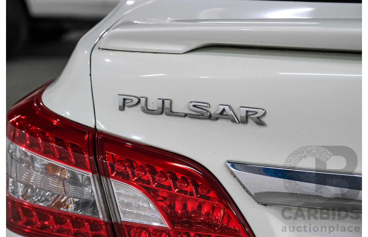 06/2013 Nissan Pulsar ST-L B17 4D Sedan White 1.8L