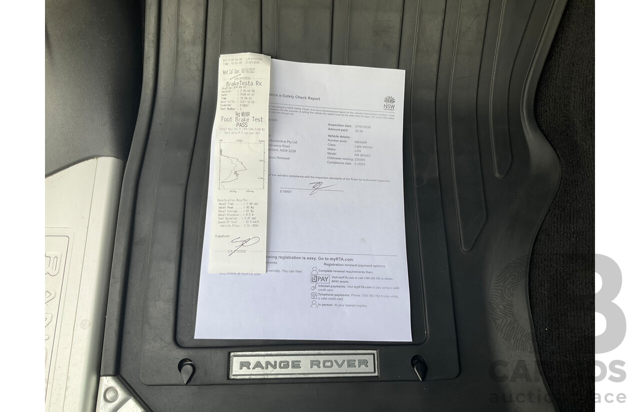 05/2020 Land Rover Range Rover Sport SDV6 HSE 225kW (AWD) L494 MY20.5 4d Wagon Polaris White Turbo Diesel 3.0L