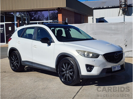09/2013 Mazda Cx-5 Grand Tourer (4x4) MY13 4d Wagon White 2.2L