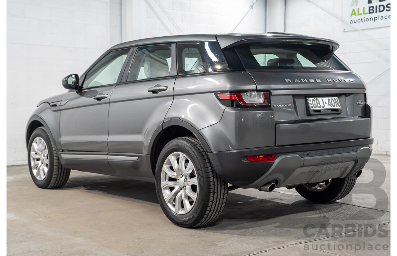 11/2016 Range Rover Evoque TD4 150 SE AWD LV MY17 5d Wagon Corris Grey Metallic Turbo Diesel 2.0L