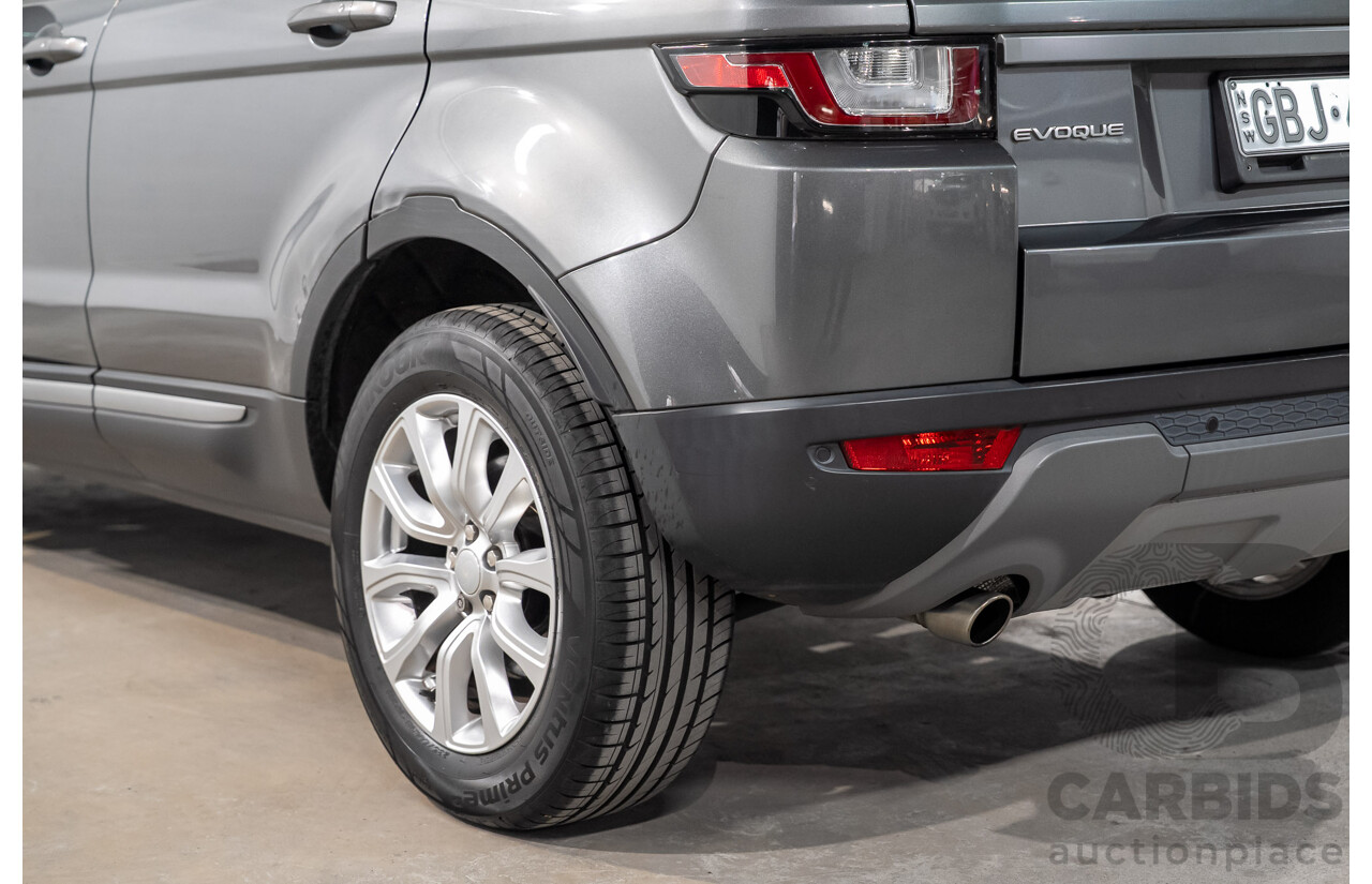 11/2016 Range Rover Evoque TD4 150 SE AWD LV MY17 5d Wagon Corris Grey Metallic Turbo Diesel 2.0L