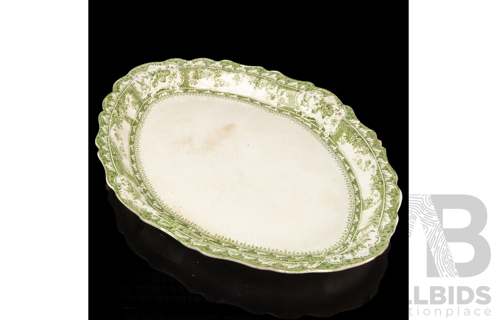Large Antique Wedgwood & Co Semi Royal Porcelain 'Phoebe' Platter