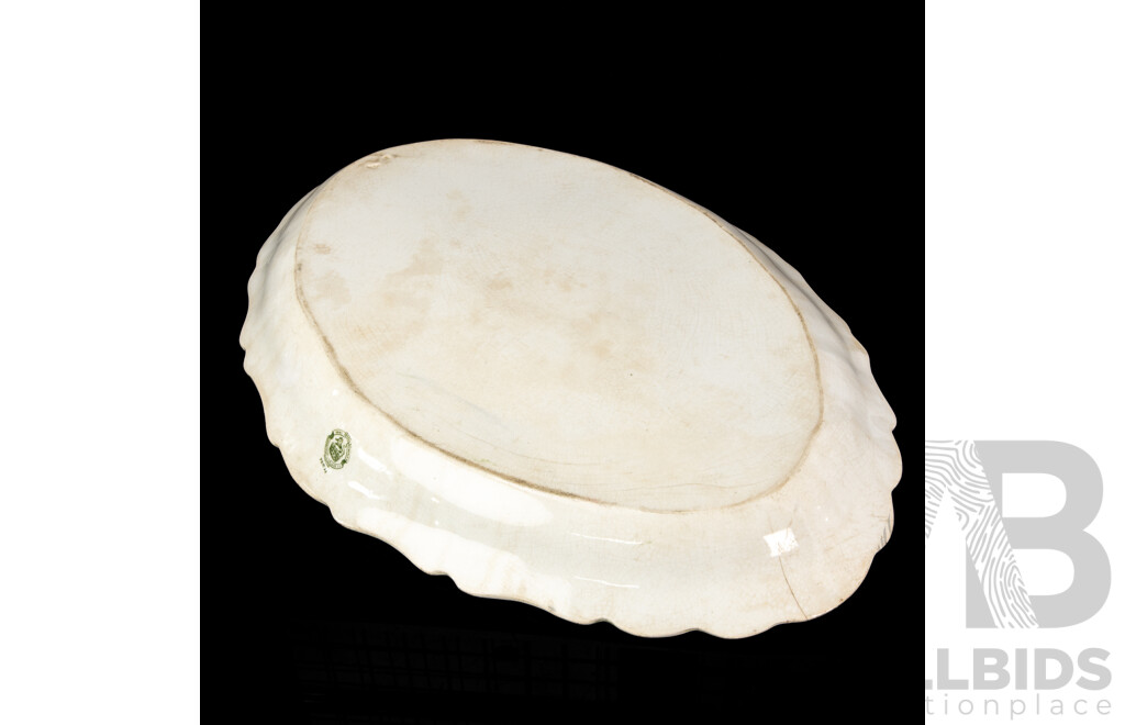 Large Antique Wedgwood & Co Semi Royal Porcelain 'Phoebe' Platter