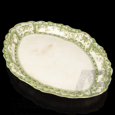 Large Antique Wedgwood & Co Semi Royal Porcelain 'Phoebe'  Platter