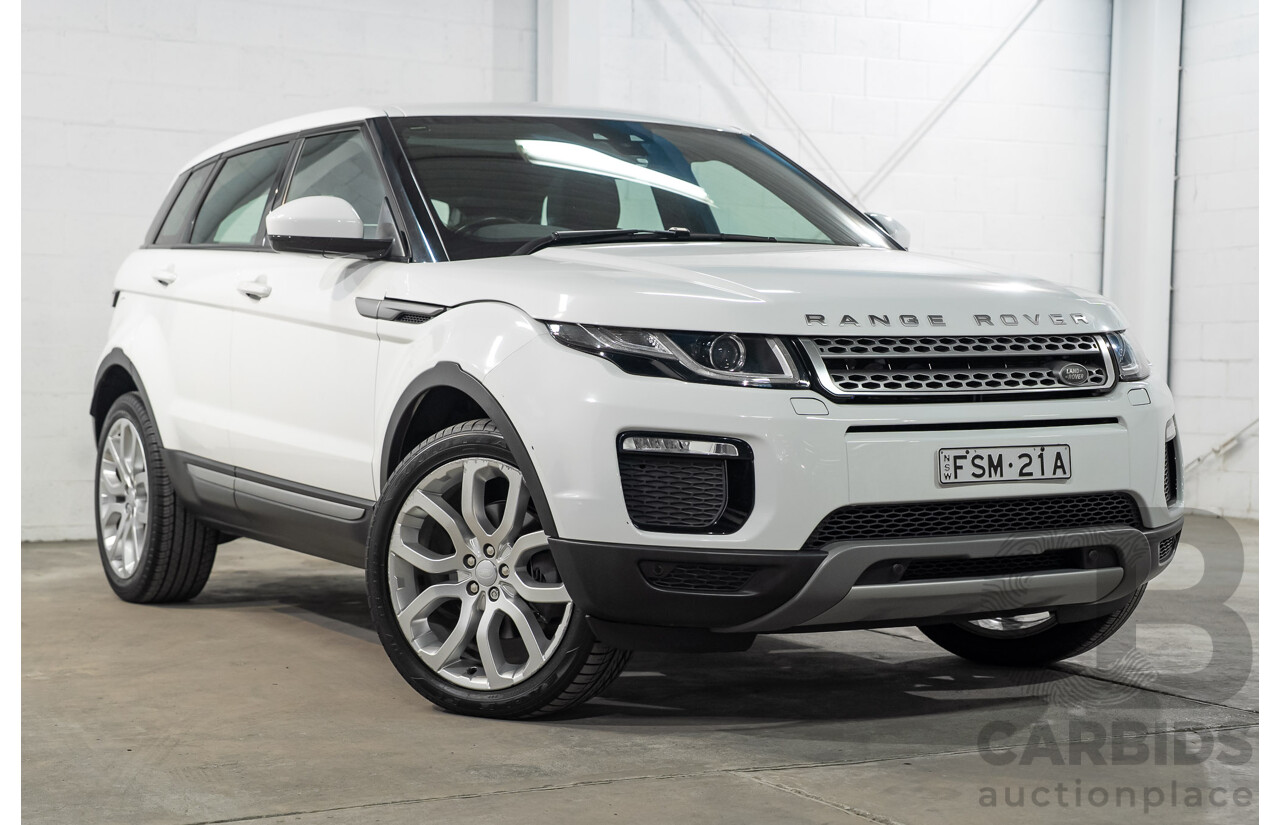 12/2017 Range Rover Evoque TD4 SE AWD LV MY18 5d Wagon Fuji White Turbo Diesel 2.0L