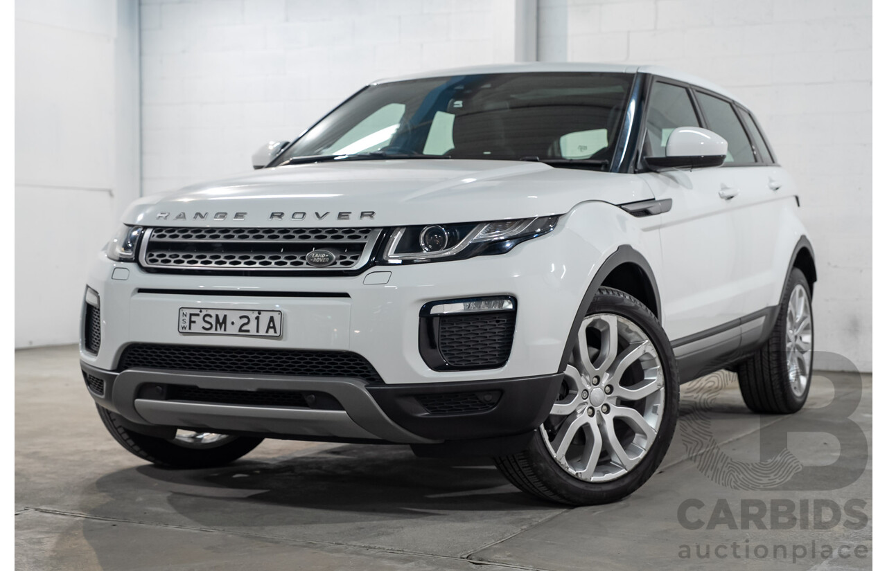 12/2017 Range Rover Evoque TD4 SE AWD LV MY18 5d Wagon Fuji White Turbo Diesel 2.0L