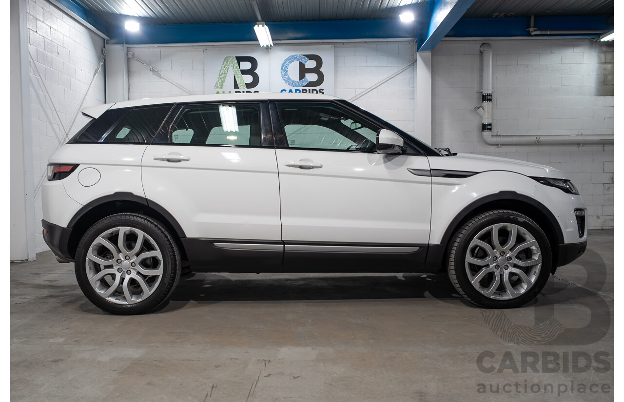 12/2017 Range Rover Evoque TD4 SE AWD LV MY18 5d Wagon Fuji White Turbo Diesel 2.0L
