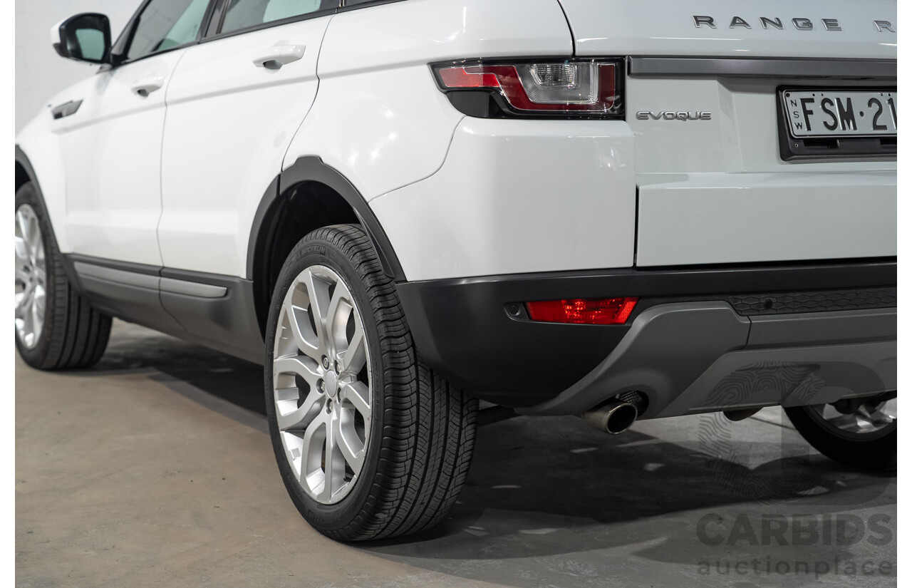 12/2017 Range Rover Evoque TD4 SE AWD LV MY18 5d Wagon Fuji White Turbo Diesel 2.0L