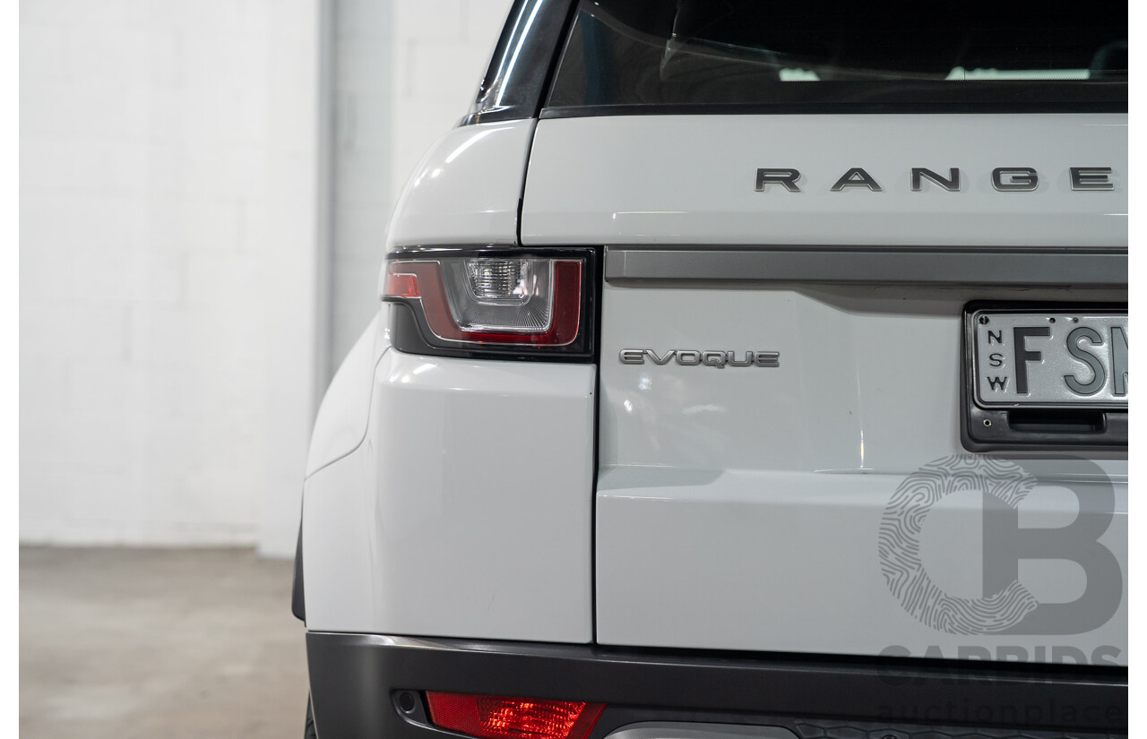 12/2017 Range Rover Evoque TD4 SE AWD LV MY18 5d Wagon Fuji White Turbo Diesel 2.0L