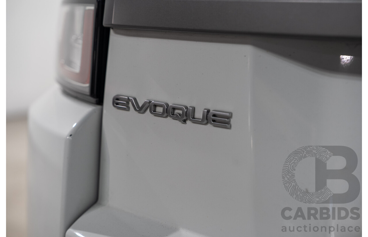 12/2017 Range Rover Evoque TD4 SE AWD LV MY18 5d Wagon Fuji White Turbo Diesel 2.0L