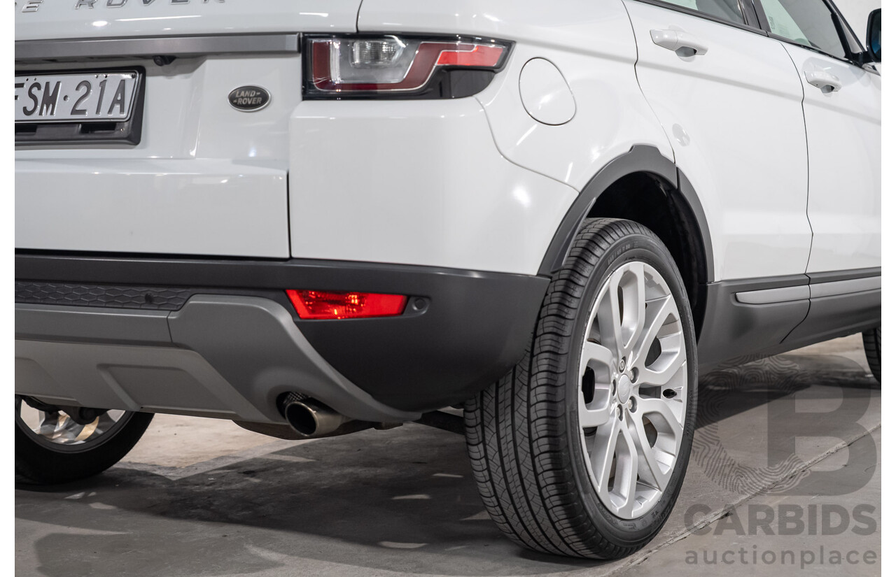12/2017 Range Rover Evoque TD4 SE AWD LV MY18 5d Wagon Fuji White Turbo Diesel 2.0L