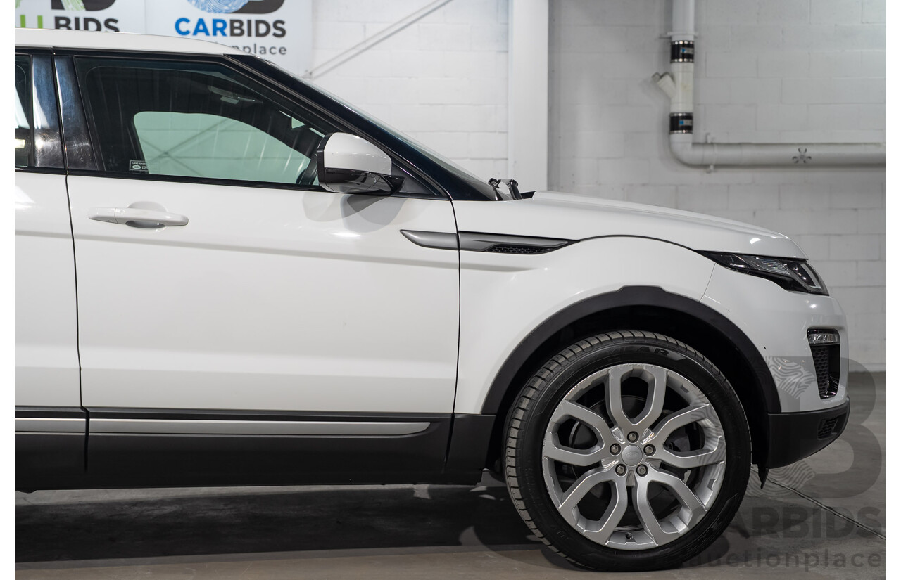 12/2017 Range Rover Evoque TD4 SE AWD LV MY18 5d Wagon Fuji White Turbo Diesel 2.0L