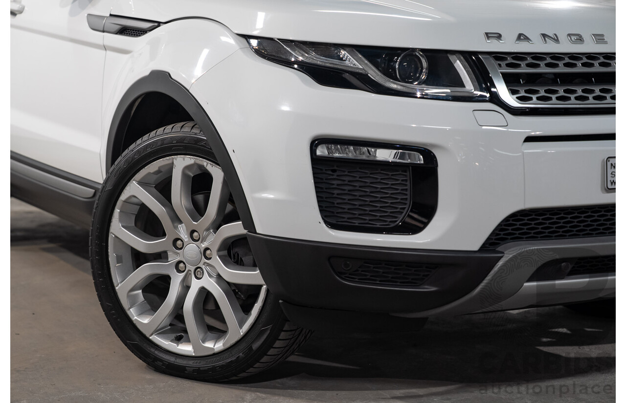 12/2017 Range Rover Evoque TD4 SE AWD LV MY18 5d Wagon Fuji White Turbo Diesel 2.0L