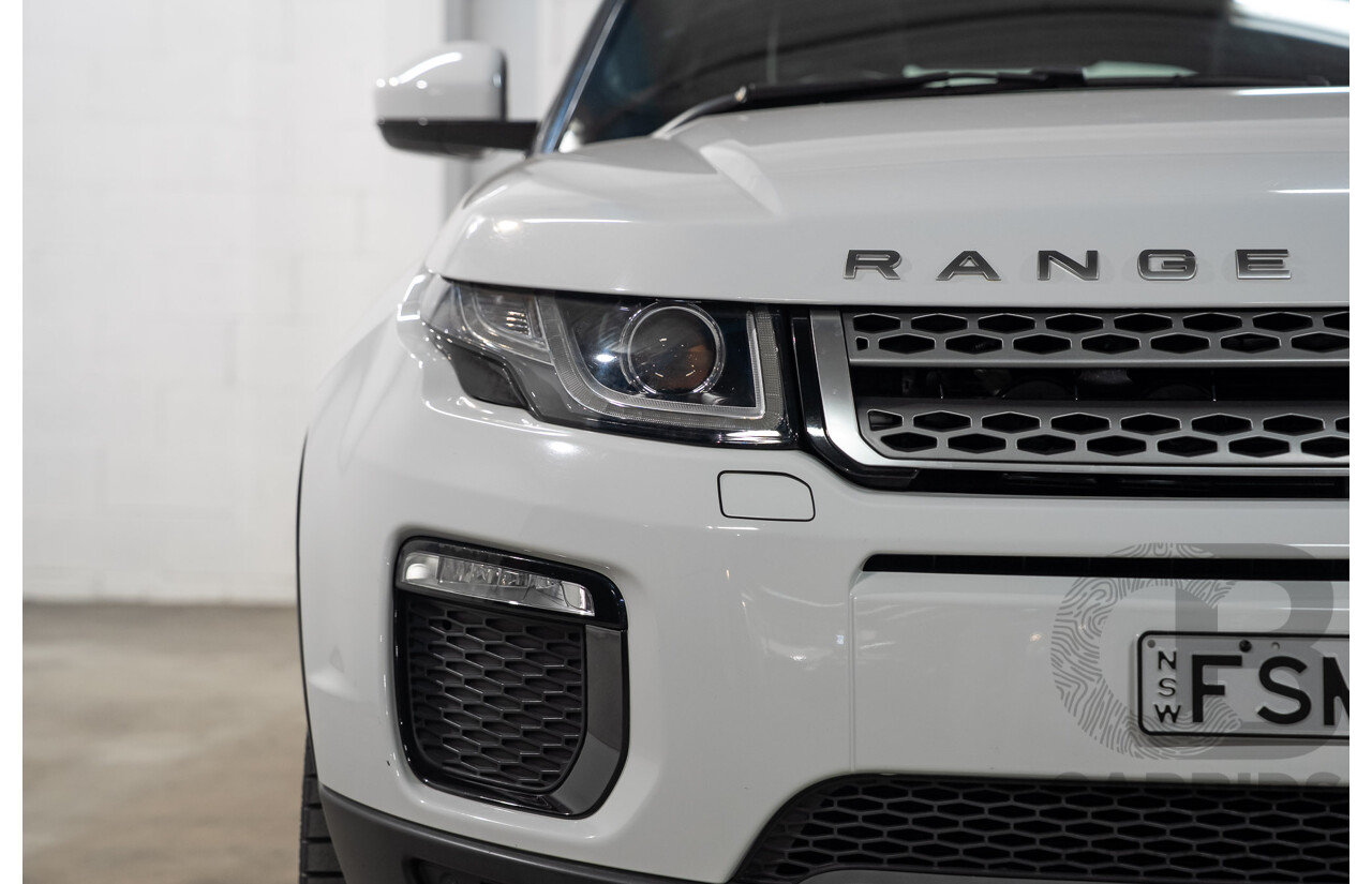 12/2017 Range Rover Evoque TD4 SE AWD LV MY18 5d Wagon Fuji White Turbo Diesel 2.0L