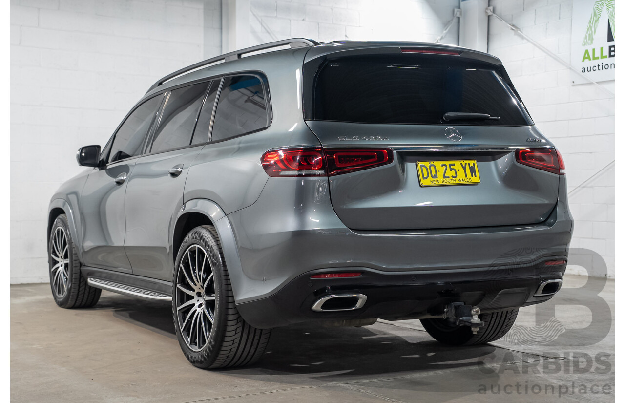 10/2020 Mercedes-Benz GLS 400d 4MATIC AWD X167 MY20.5 4d Wagon Selenite Grey Metallic Turbo Diesel 2.9L