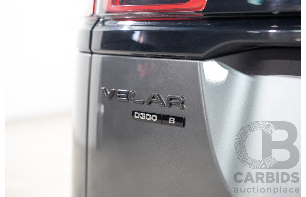 9/2017 Range Rover Velar D300 R-Dynamic S (AWD) MY18 4d Wagon Corris Grey Metallic Twin Turbo Diesel 3.0L