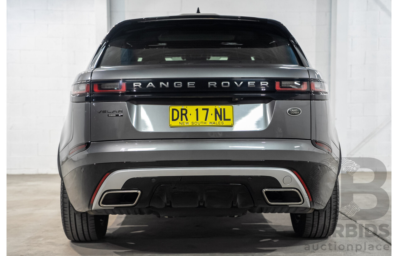 9/2017 Range Rover Velar D300 R-Dynamic S (AWD) MY18 4d Wagon Corris Grey Metallic Twin Turbo Diesel 3.0L