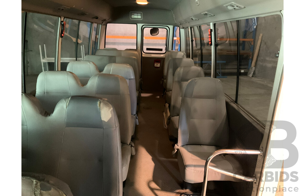 09/2008 Toyota Coaster Standard (LWB 4x2) XZB50R 07 Upgrade Bus White Turbo Diesel 4.0L - 21 Seater