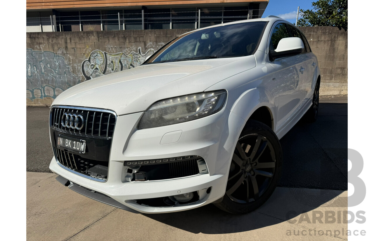 07/2013 Audi Q7 3.0 TDI QUATTRO AWD MY13 4D Wagon White Turbo Diesel 3.0L