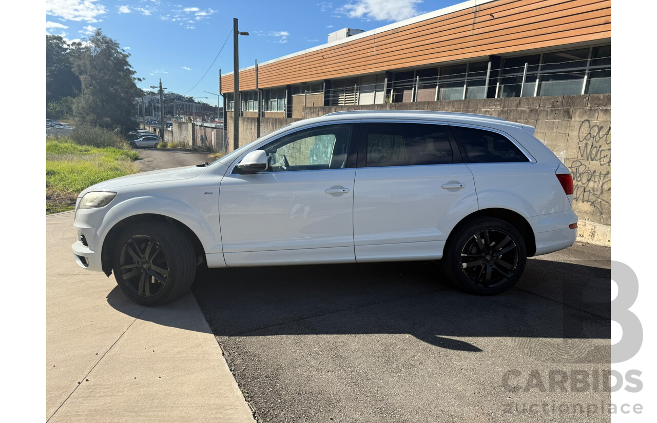 07/2013 Audi Q7 3.0 TDI QUATTRO AWD MY13 4D Wagon White Turbo Diesel 3.0L