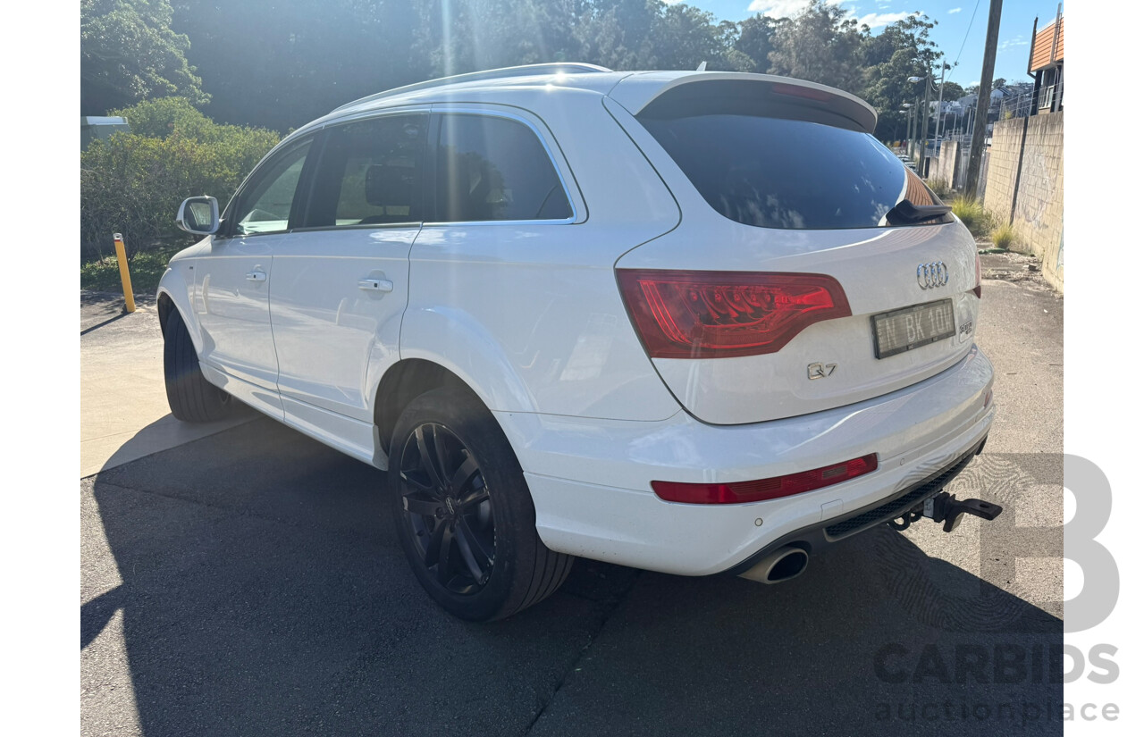 07/2013 Audi Q7 3.0 TDI QUATTRO AWD MY13 4D Wagon White Turbo Diesel 3.0L