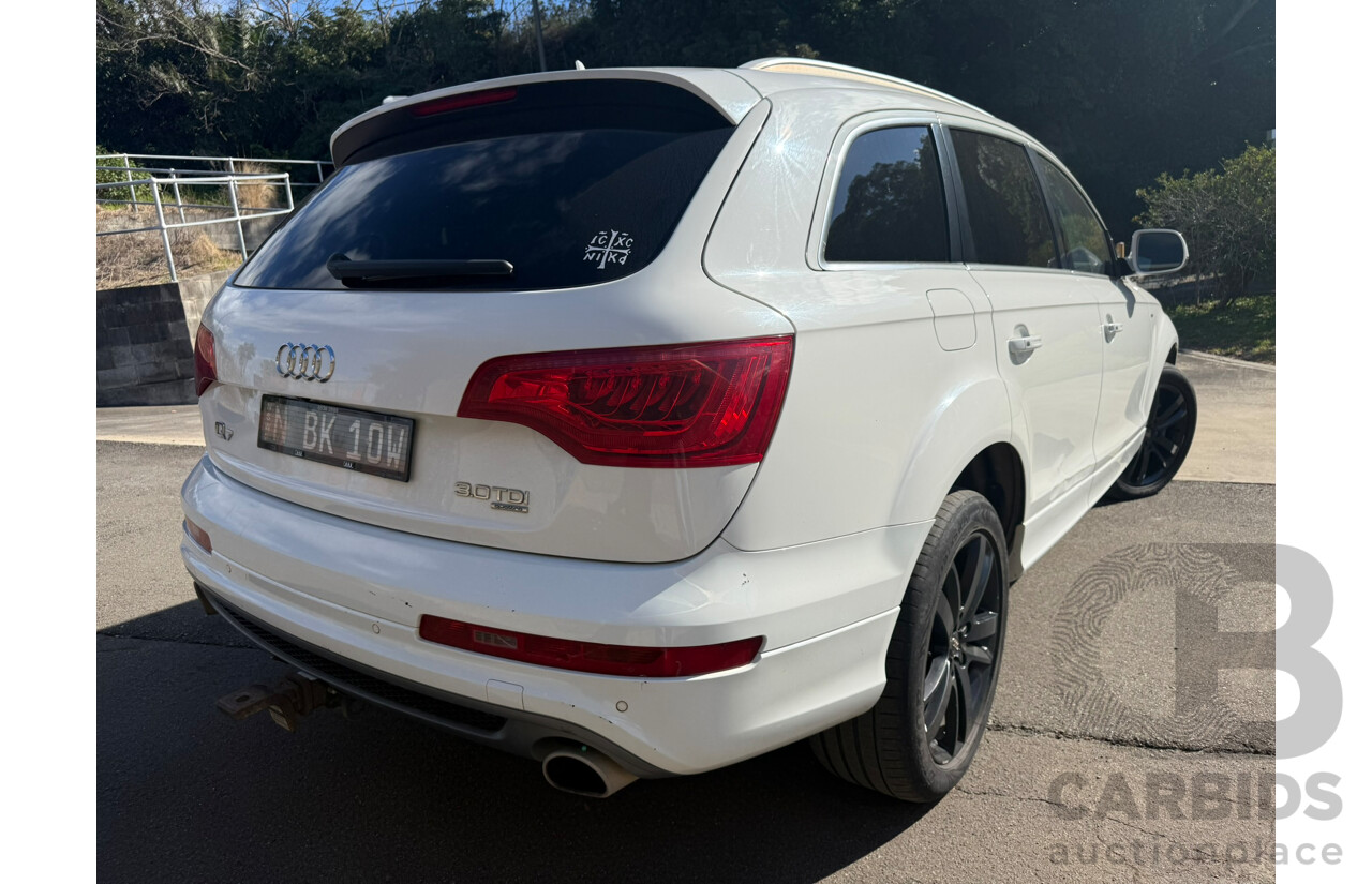 07/2013 Audi Q7 3.0 TDI QUATTRO AWD MY13 4D Wagon White Turbo Diesel 3.0L