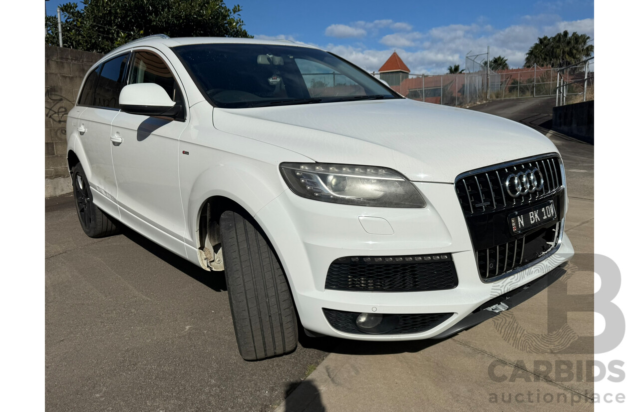 07/2013 Audi Q7 3.0 TDI QUATTRO AWD MY13 4D Wagon White Turbo Diesel 3.0L