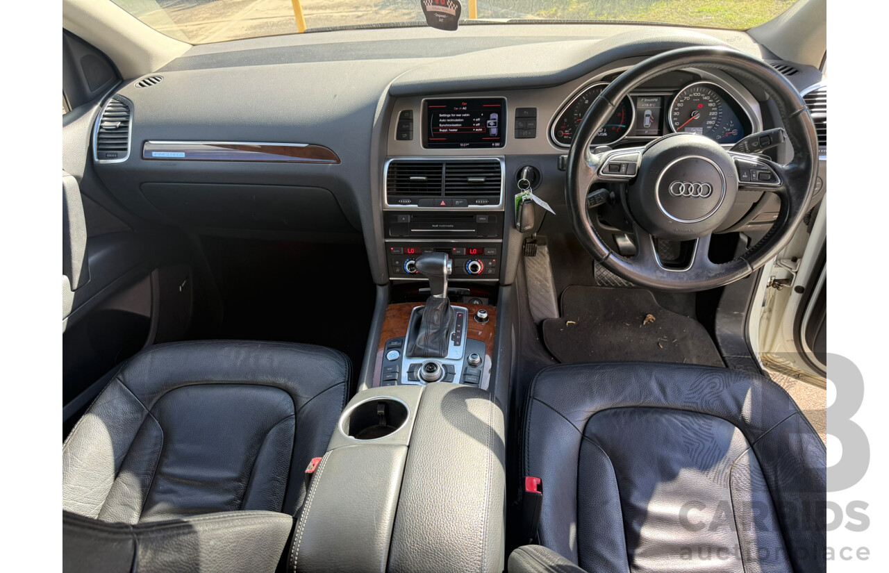 07/2013 Audi Q7 3.0 TDI QUATTRO AWD MY13 4D Wagon White Turbo Diesel 3.0L