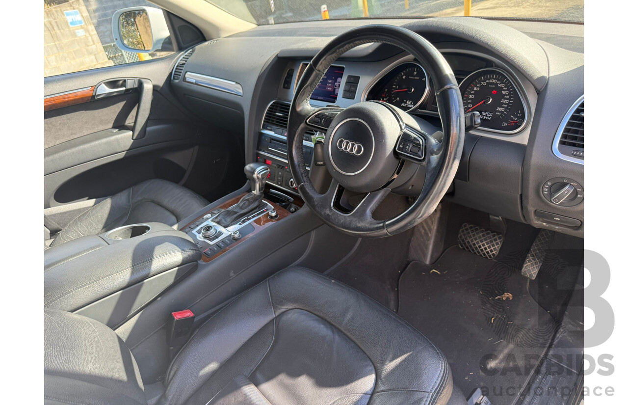 07/2013 Audi Q7 3.0 TDI QUATTRO AWD MY13 4D Wagon White Turbo Diesel 3.0L