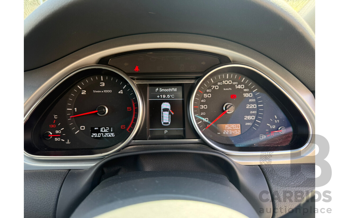 07/2013 Audi Q7 3.0 TDI QUATTRO AWD MY13 4D Wagon White Turbo Diesel 3.0L
