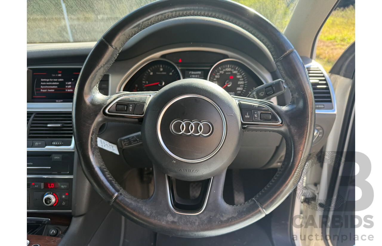 07/2013 Audi Q7 3.0 TDI QUATTRO AWD MY13 4D Wagon White Turbo Diesel 3.0L