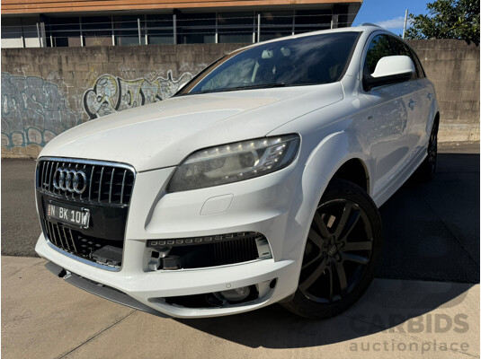 07/2013 Audi Q7 3.0 TDI QUATTRO AWD MY13 4D Wagon White Turbo Diesel 3.0L