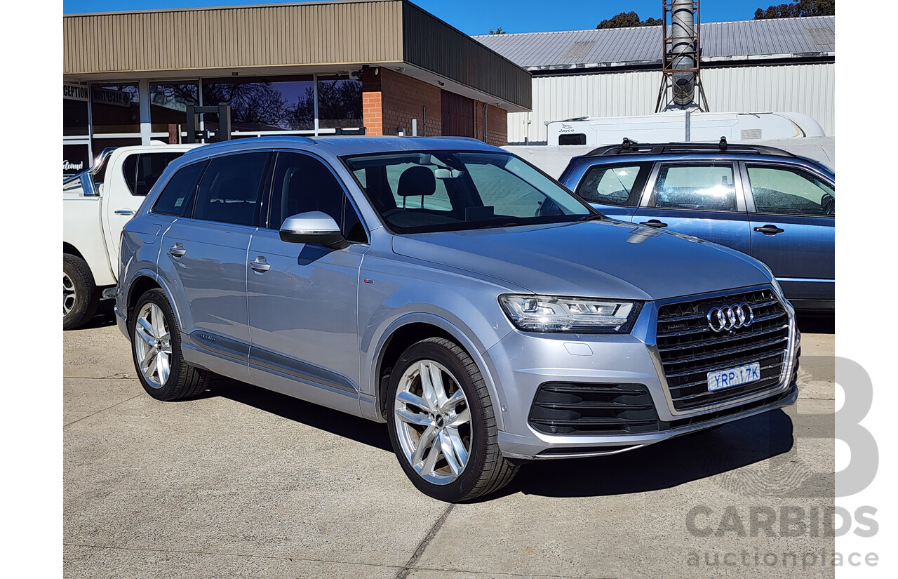 01/2016 Audi Q7 3.0 TDI Quattro 4M 4d Wagon Silver 3.0L