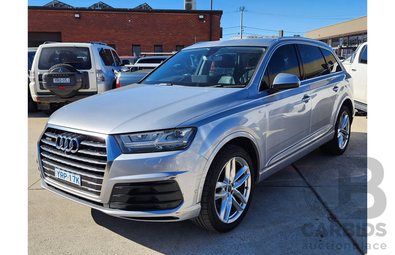 01/2016 Audi Q7 3.0 TDI Quattro 4M 4d Wagon Silver 3.0L