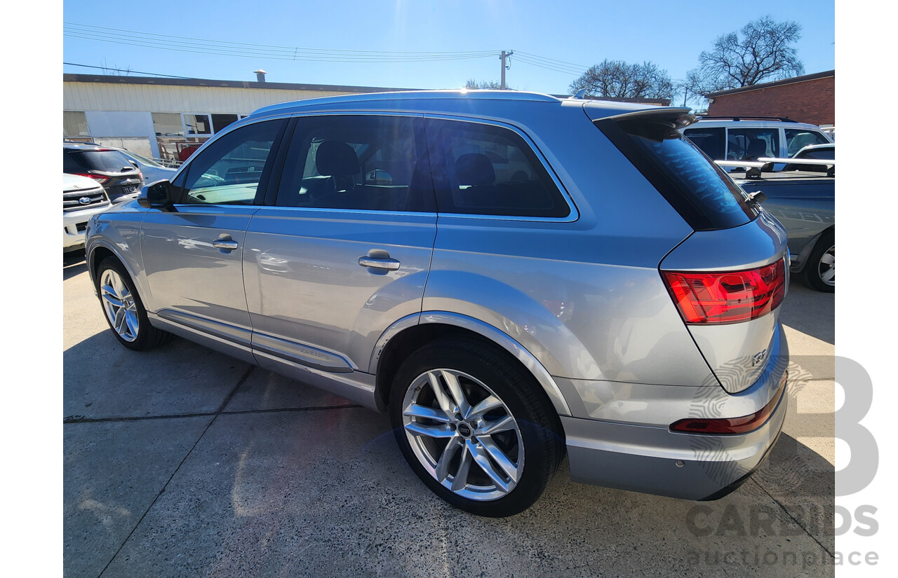 01/2016 Audi Q7 3.0 TDI Quattro 4M 4d Wagon Silver 3.0L