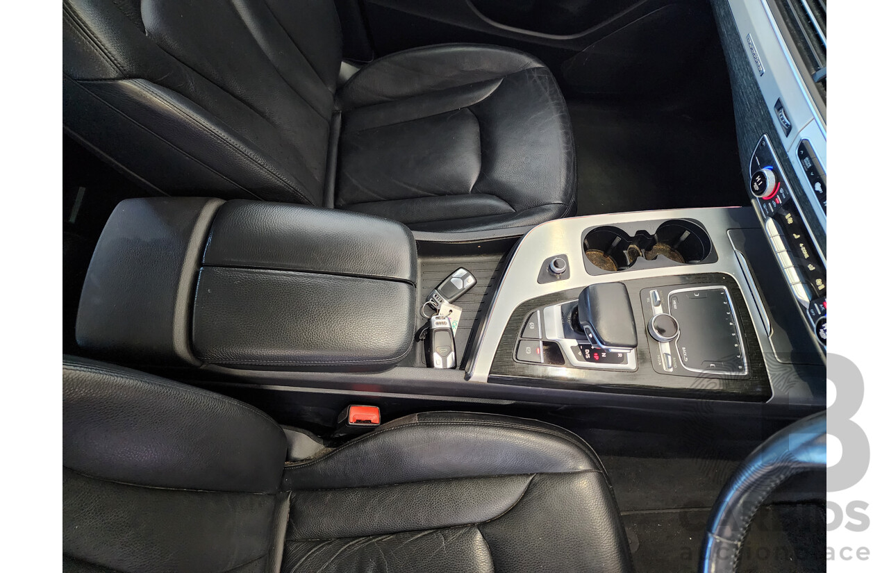 01/2016 Audi Q7 3.0 TDI Quattro 4M 4d Wagon Silver 3.0L