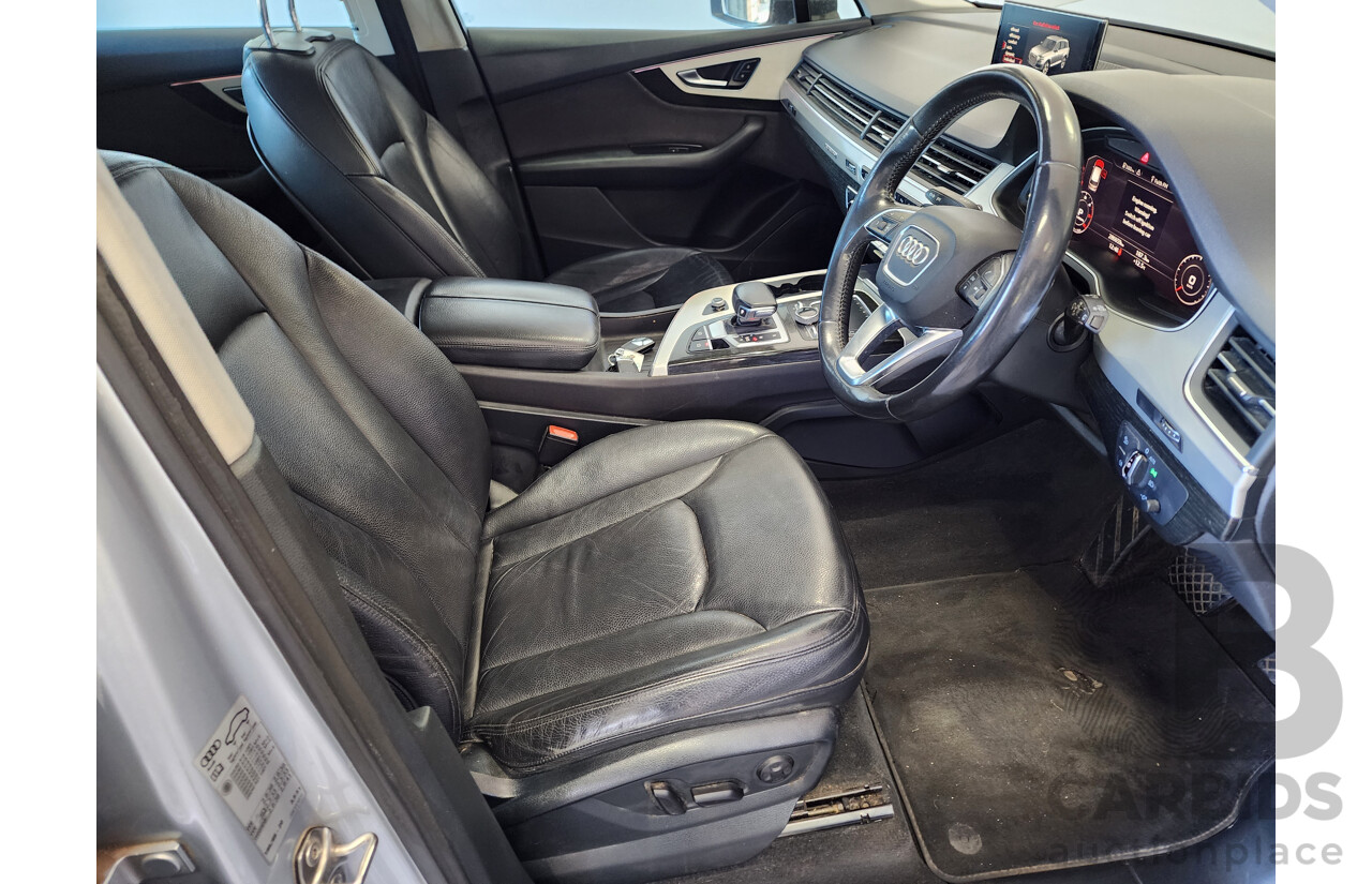 01/2016 Audi Q7 3.0 TDI Quattro 4M 4d Wagon Silver 3.0L