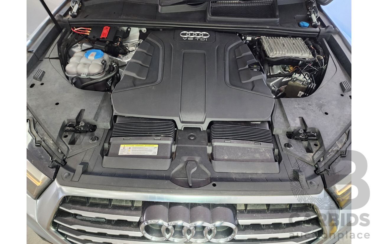 01/2016 Audi Q7 3.0 TDI Quattro 4M 4d Wagon Silver 3.0L