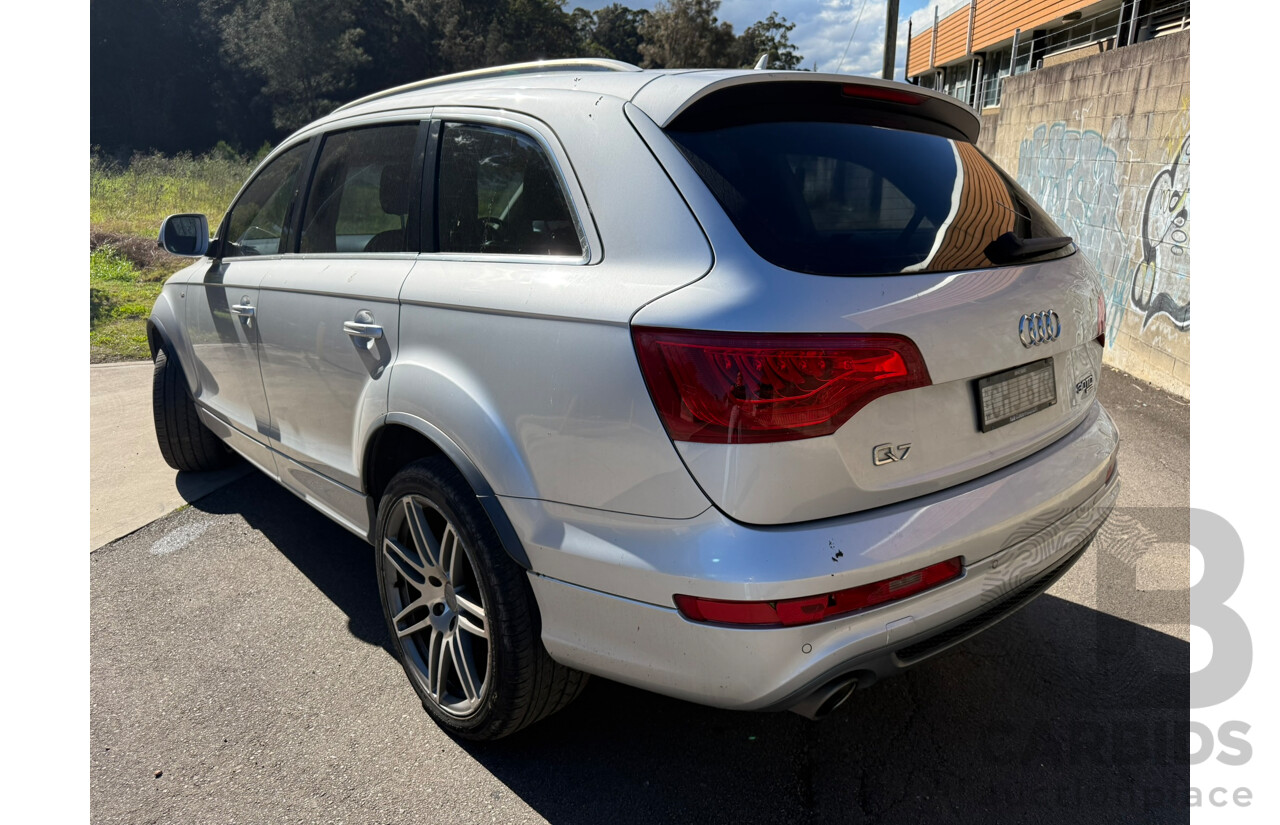 06/2012 Audi Q7 3.0 TDI QUATTRO AWD MY12 4D Wagon Ice Silver Metallic Turbo Diesel 3.0L