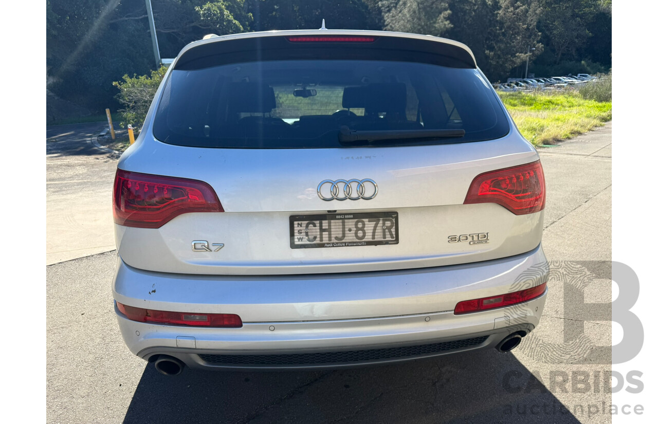 06/2012 Audi Q7 3.0 TDI QUATTRO AWD MY12 4D Wagon Ice Silver Metallic Turbo Diesel 3.0L