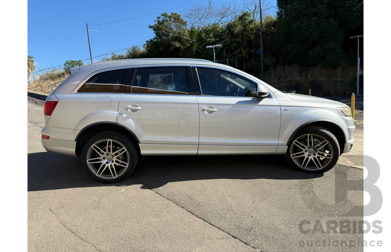 06/2012 Audi Q7 3.0 TDI QUATTRO AWD MY12 4D Wagon Ice Silver Metallic Turbo Diesel 3.0L