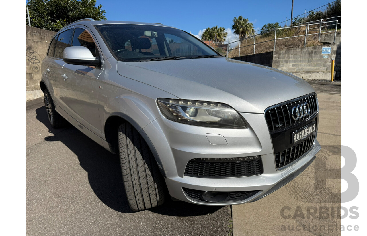 06/2012 Audi Q7 3.0 TDI QUATTRO AWD MY12 4D Wagon Ice Silver Metallic Turbo Diesel 3.0L