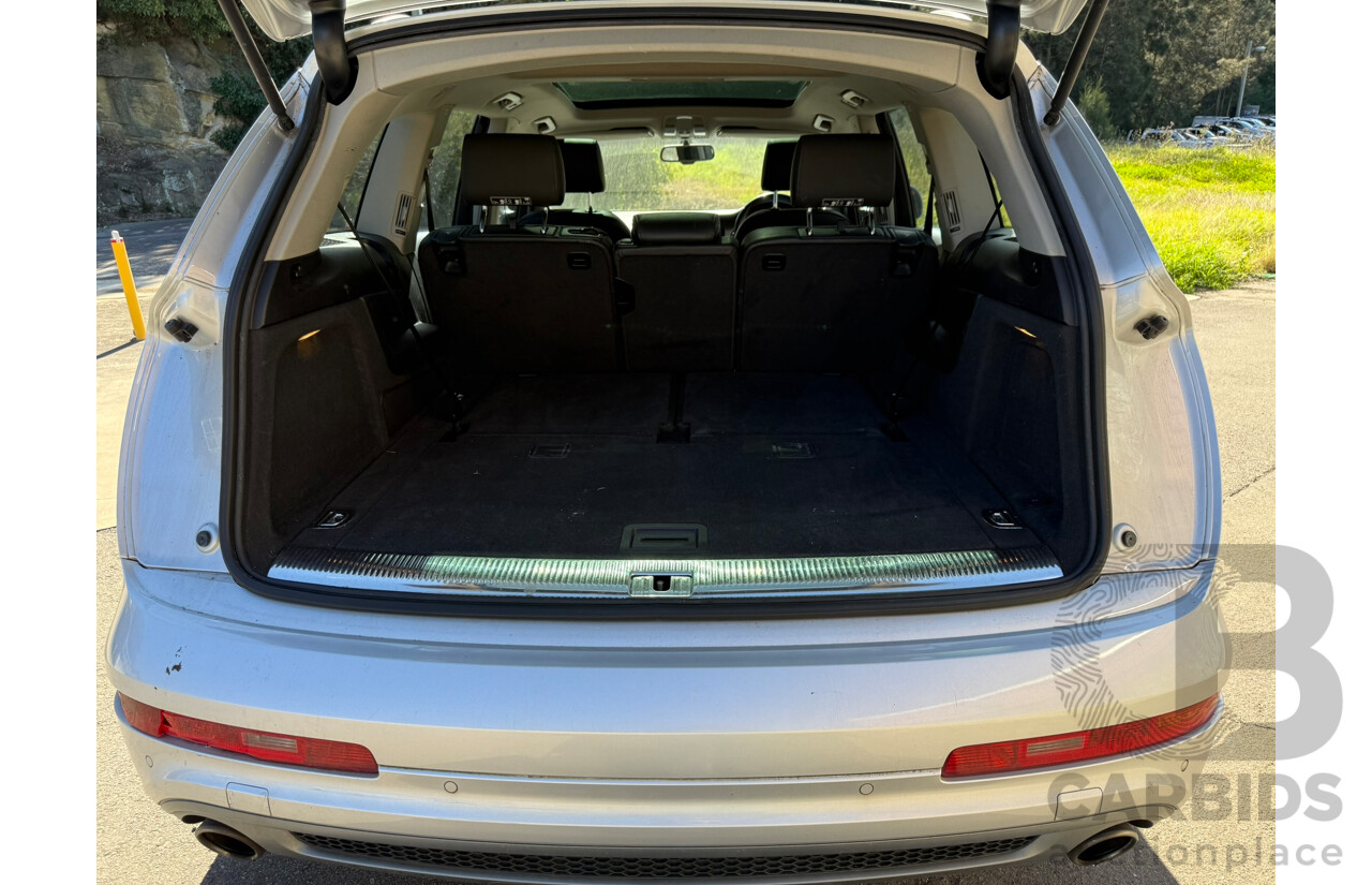 06/2012 Audi Q7 3.0 TDI QUATTRO AWD MY12 4D Wagon Ice Silver Metallic Turbo Diesel 3.0L